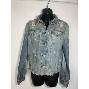 Bethany Mota Punk Lives The Bowery NY NY Distressed Jean Jacket